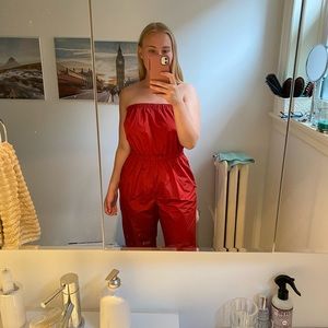 Comrags red sleeveless jumpsuit